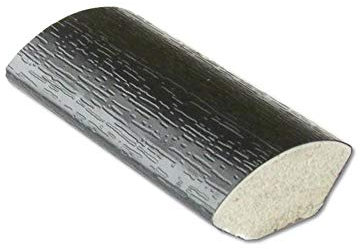 uPVC Plastic Quadrant Trim 13mm - Window/Tile Beading - Plastic Finishing Trim - 5 Pack of 95cm Lengths - Black Ash