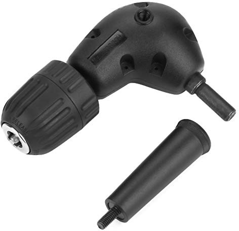 Winkelbohraufsatz, 90 Grad Rechtwinklige Bohrerverlängerung 0,95 cm rechtwinkliger Adapter, Multifunktions Winkel Bithalter für das Bohren des Schmalen Raumes