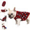 Hund Pullover Klein Hunde Pullis Sweater für Katzen Chihuahua Kleidung Bulldogge Hundepullover Keleine Mittel Grosse Katze Welpen Hundepulli Leopard Rot XL