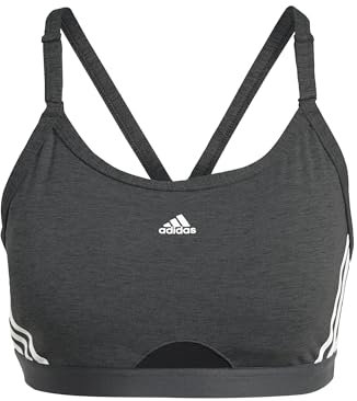 adidas Aeroreact Damen-Sport-BH mit 3 Streifen, Leichter Support