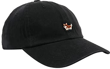 CLAPE Baumwolle Herren Cap Verstellbare Freizeit Basecap Plain Baseball Cap Sommer Outdoor UV-Schutz Kappe Black HJB6