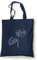 tradercat Jutebeutel bedruckt vintage 100% Baumwolle, Stoffbeutel bedruckt, Flowers One Line Art, jutebeutel aesthetic als modisches Accessoire mit Spruch (Flower Monstera - Blau)