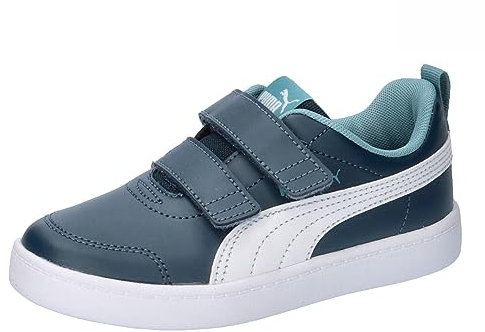 PUMA Unisex Kids Courtflex V2 V Ps Baskets, Dark Night Puma White, 31 EU