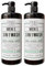 Dead Sea Collection Mens Shower Gel 3 in 1 with Eucalyptus & Mint - Body Wash with Dead Sea Salt, Shampoo for Men, Face Wash - Pack of 2 (1000 ml. each)