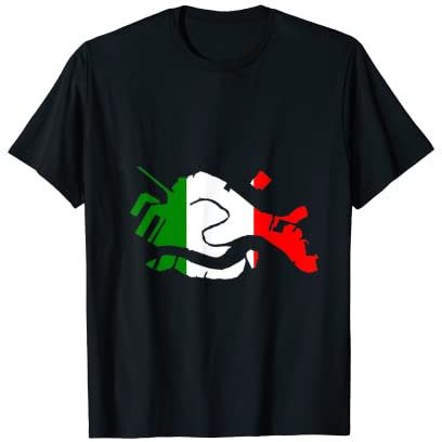 Italien Flagge im Venedig Umriss - Venedig T-Shirt
