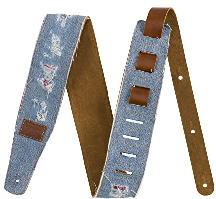 Fender x Wrangler Ripped Denim Strap, Indigo