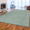 Modern Flauschiger Teppich Schlafzimmer | einfarbiges Design: schönes hellgrün, 140x200 cm