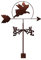JESSAH Wetterfahne Schwein Wetterfahne mit Dachhalterung Wetterfahne Windrichtungsanzeige Retro Windfahne Metall Messwerkzeug Garten Kreativer Edelstahl Für Bauernhof Hof Home Decor Geschenk