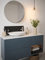 Matt Black Glass Splashback - Bathroom Sink Back Panel - 250mm x 600mm x 4mm