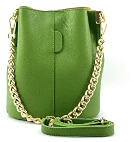 Superflybags Donna Borsa a Secchiello in vera Pelle Modello KIM 24x20x14made in Italy