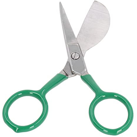 Tufting-Teppichschere, Tragbare Mini-Tufting-Teppichschere aus Edelstahl Zum Trimmen von Haarballen, Teppichherstellung und Aufkleberarbeiten (Grün)