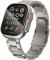 WINGLE Cinturino di ricambio per Apple Watch, 49 mm, 46 mm, 45 mm, 44 mm, 42 mm (serie 3 2 1), cinturino di ricambio da uomo in acciaio inox con chiusura pieghevole per iWatch Ultra 2/Ultra, serie