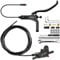 DYISLAND LD-200 2-Kolben-Hydraulik-Scheibenbremsen-Set für E-Bike, hydraulische 2-polige Bremskit, hydraulische Bremskit（mit Montagewerkzeugen und Schrauben） (Schwarz-Hinten1850mm)