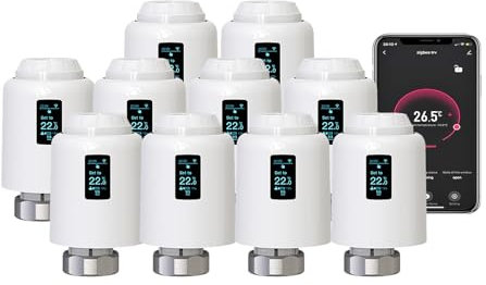 Qiumi Smart WiFi Radiatore Attuatore Wifi Diretto Programmabile Termostatico Valvola Del Radiatore Supporto alexa googlehome