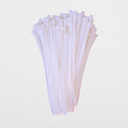 Schneider Electric Thorsman - Bridas para cables (100 unidades, poliamida, 200 x 4,8 mm, color transparente, varios tamaños, bordes redondeados lisos, muy duraderas, bridas autoblocantes para gestión