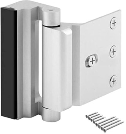Enhanced Metal Reinforcement Lock for Home Security Defender Security Door Lock Childproof Easy to Install Use Dead Bolt Home Security Door Lock for Home Safety