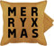 Shirtracer Kissenbezug - Weihnachtskissen Christmas Geschenke - Merry Xmas Box - schwarz - 50 x 50 cm - Gelb - Kissen Weihnachten Weihnachts-Kissen weihnacht weihnachtssprüche kissenhülle