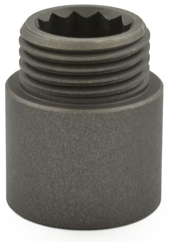 Hot Flow | 20mm Rigid Radiator Valve Extensions 1/2 inch BSP – Light Pewter