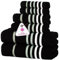 Casa Copenhagen Exotic Juego de Toallas De 6 Piezas- Negro, 525 g/m², 2 Toallas de baño, 2 Toallas de Mano, 2 bayetas de Suave algodón Egipcio para baño, Cocina y Ducha