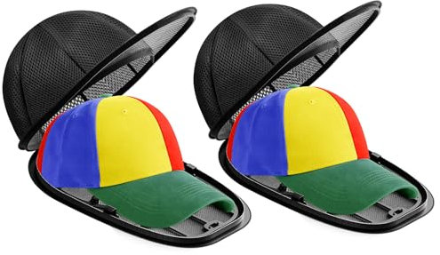 Fododo 2 Stück Cap Waschmaschinen Form für Baseballkappen, Baseball Cap Waschen Form Hat Washer Cage Netz Spülmaschine Geschirrspüler, Hutwaschrahmen, Waschgestell Waschkäfig für Hut Reiniger