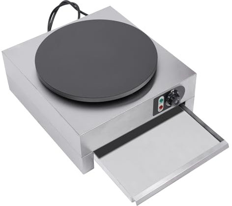 PUDLOR Appareil à crêpes, 3000 W, 220 V, 40 cm, convient pour les boulangeries, restaurants, kiosques, cantines