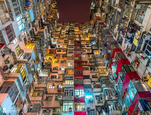 Hong Kong City Skyline Puzzles Art 1000 Pieces Jigsaw Puzzles,Compact Cityscape Puzzles Colorful Artwork DIY Home Decor Educational Brain Challenge Games for Adults Kids Gifts