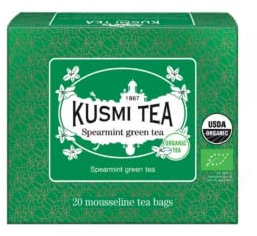 Kusmi Tea® | Bio-Gunpowder-Grüntee und Minze | Grüner Tee und Minzblätter – 20 Teefilter (40 g)