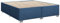 vidaXL Bettgestell, Bett mit Bettfüße Lattenrost, Polsterbett für Schlafzimmer, Doppelbett Bettrahmen, Modern, Blau 180x200cm Stoff