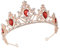 CRILSTYLEO Wunderschöne Strass Krone Für Frauen Elegante Braut Tiara Mit Kristallen Für Hochzeiten Festzüge Und Partys Exquisites Hochzeitsaccessoire Für Damen