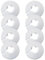 TEOZBLU 8 Pieces Cache Tuyau Radiateur, Internal Diameter 17 Mm, Radiator Cover Rosette, Radiator Tube Covers, Radiator Tube Cover Rosette, Pour La DéCoration De Tuyaux Muraux