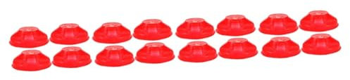 Uonlytech 4sets Cover Alarm Paint Shells Replacement Alarms for Home Detector Cover Pour Cooking Red Plastic 4pcs*4