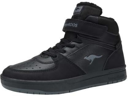KangaROOS K-CP Bound Mid EV High-Top Kinder Unisex Sneaker Warmfutter schwarz