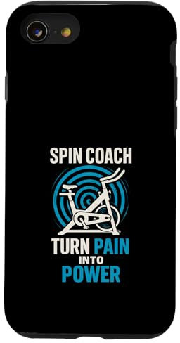 Spin Instructor Life Pedal Power Spin Class Vibes Fitness Hülle für iPhone SE (2020) / 7 / 8