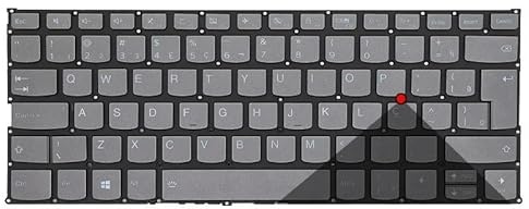 LFGOZSD Teclado Ruso Estadounidense para portátil Lenovo Yoga 730-15IKB, 730-13IKB, 530-14ARR, 530-14IKB Flex6-14ARR Flex6-14IKB con retroiluminación(BR Original Backlit)