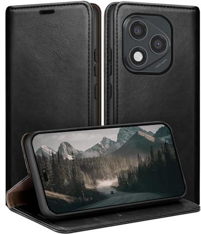 HUOUH for Honor 400 Lite 5G Wallet case with RFID Blocking PU Leather,Flip Folio Book covers,Credit Card Holder Shockproof Phone case Women Men for Honor 400 Lite case Black