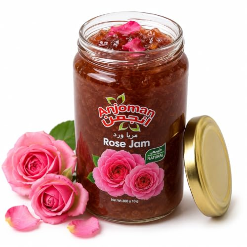 Anjoman Rose Flower Jam 300g - Sweet Delight, Perfect on Toast