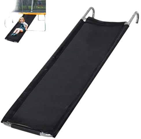 Toboggan Trampoline, échelle de Trampoline pour Enfants Toutes Saisons avec Accessoires à Large Surface pour Jouer en extérieur et en intérieur, Toboggan sécurisé