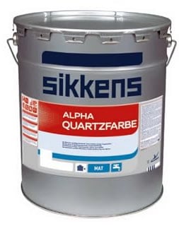 Sikkens Alpha QuartzFarbe Pittura Acrilica al Quarzo Bianco 10 Litri per Esterni