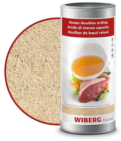 WIBERG Rinder-Bouillon kräftig – Aromatische Rinderbrühe und vielseitige Würze für Eintöpfe, Gulasch und Rindfleischgerichte, 1,1 kg