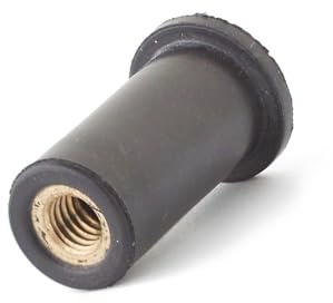Scell-it - 100 chevilles EPDM avec insert fileté, GOM, D. M5 x 14 mm - RN0515 - Scell-it