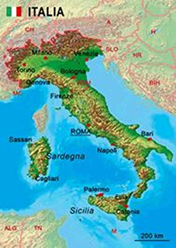 authentic CARD 3D Postkarte Italien