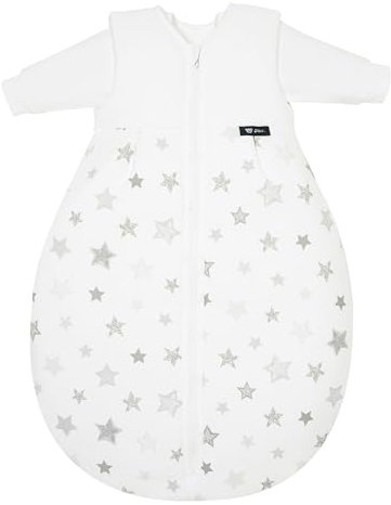 Alvi Kombi-Schlafsack | Ganzjahres Baby-Schlafsack 2-teilig | Innensack mit Ärmel & gefütterter Außensack | Temperaturen von 15 bis 30°C