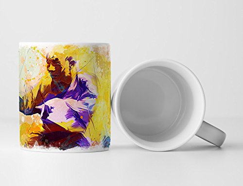 Kung Fu Tasse als Geschenk, Design Sinus Art