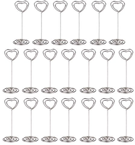 Fotohalter Herzförmigen Memo Clip Name Bilder Kartenhalter Karte für Hochzeiten Party Gatherings Dekoration 20 Stück