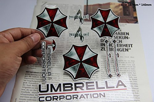 badgeswelt E312 Umbrella Set 3D Schriftzug Plakette Car Sticker Vinyl Schwarz Auto