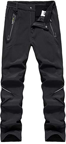 BWBIKE Pantalon Homme Hiver Polaire Épais Chaud Extérieur Coupe-Vent Imperméable Pour Randonnée Soft Shell