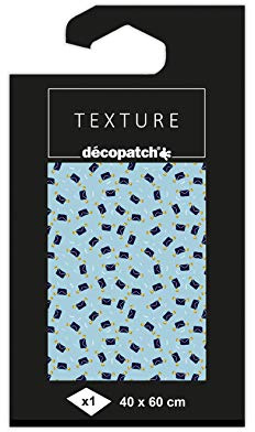 Décopatch TD822C 1 Bogen Décopatch Papier 40x60cm Texture Schrift