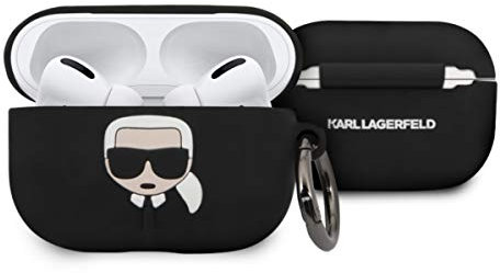Karl Lagerfeld Silicone Cover Airpod Pro Black, KLACAPSILGLBK