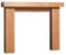 Electric or Gas Wooden Oak Timber Chunky Mantel Piece Mantle Fire Surround Fireplace Large 55.5