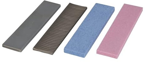 RiSki Ski Feilenset - Radialfeile, Feile mittel, Alu Oxyd Stein K80, Alu Oxyd Stein K150